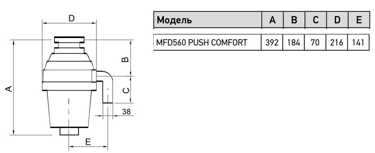 Meferi MFD560 PUSH COMFORT