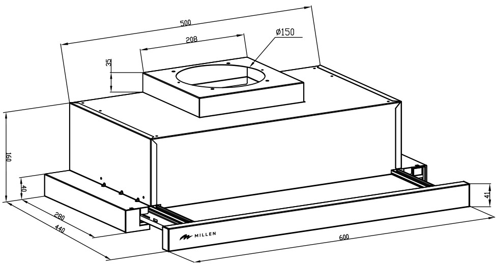 Millen MBKHSG 601 BL