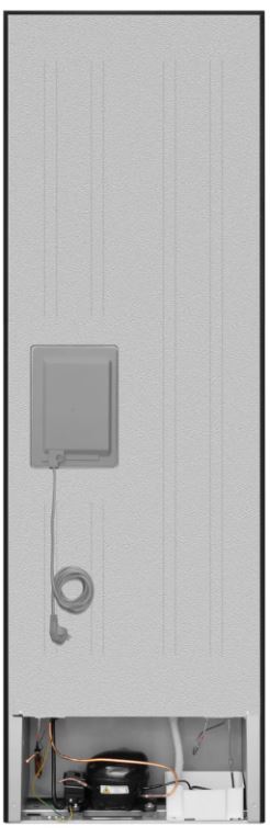 Meferi MFR185BK TOTAL NO FROST COMBI ULTRA