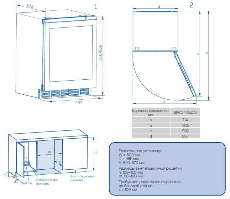 HAIER BIWC44GDAI