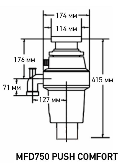 Meferi MFD750 PUSH COMFORT