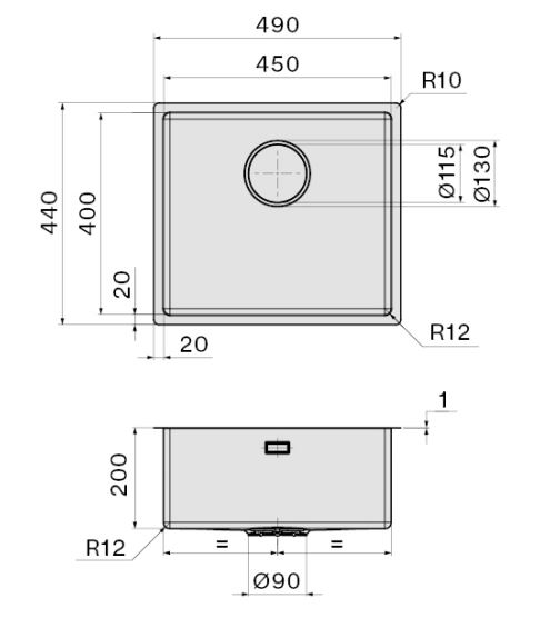 Falmec COMO 45 Steel (SCO4500F.00#SSF)