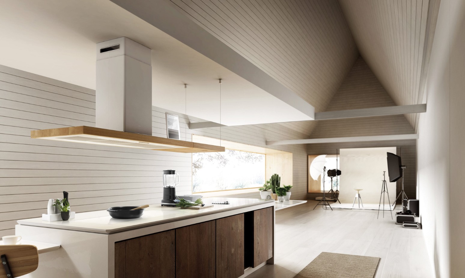 Elica BIO ISLAND WH/A/120X53 ROVERE