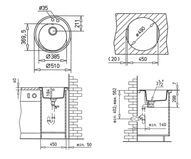 Teka Centroval 45 B-TG (88838)