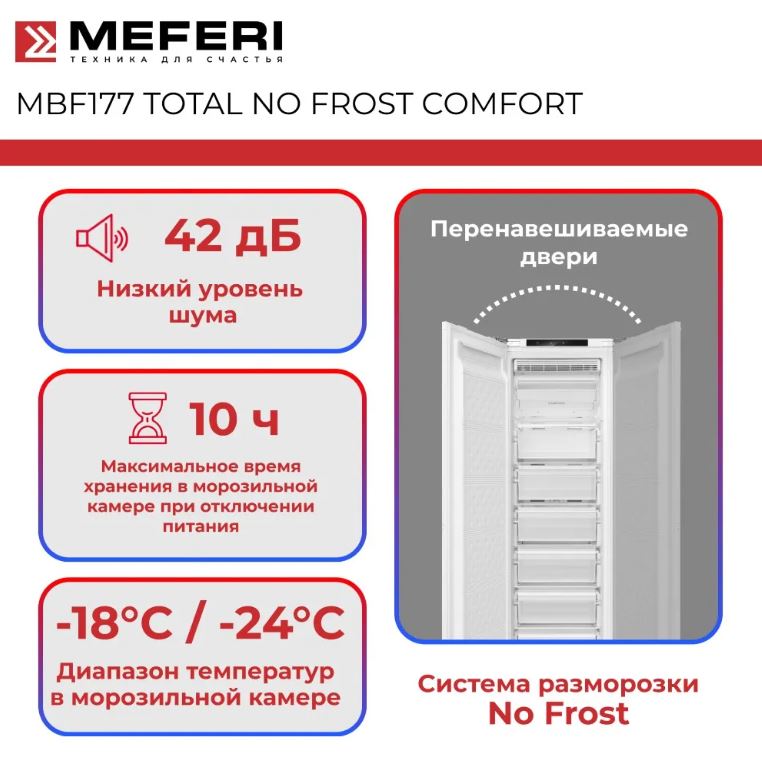 Meferi MBF177 TOTAL NO FROST COMFORT