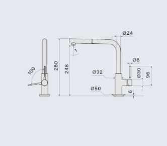 Falmec TREVI CORNER MATT BLACK (MTRC.00#MBF)