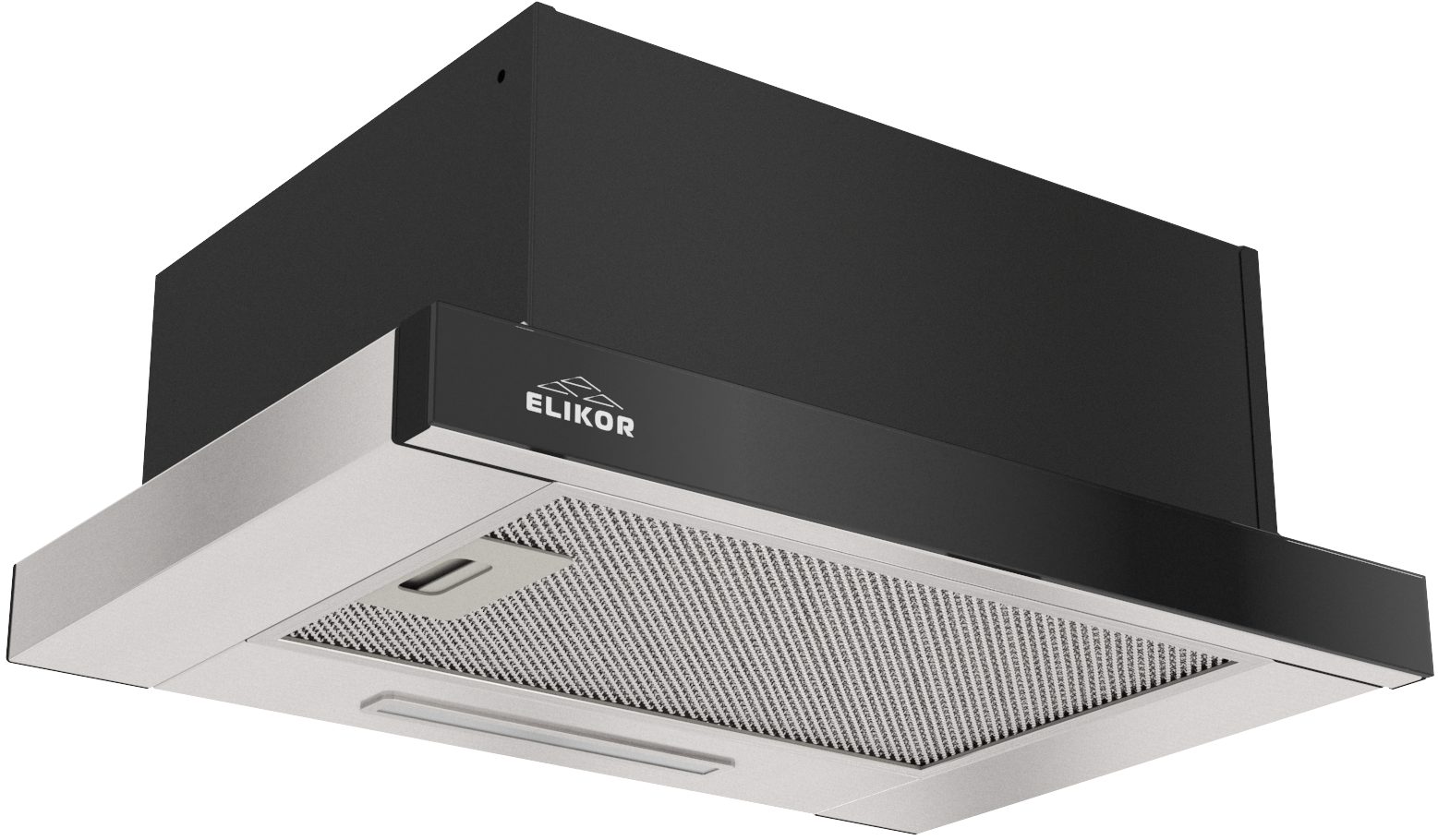 Elikor Интегра GLASS 45Н-400-В2Д (нерж/стекло черное)