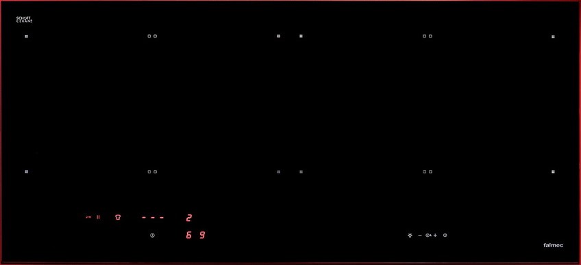 Falmec PIANO INDUZIONE BLACK MATT 88x40 Panoramic