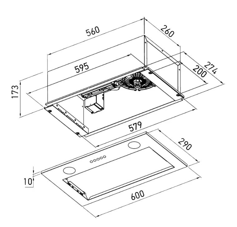 Meferi INBOX60WH LIGHT