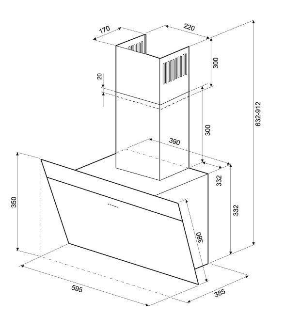 Krona KRISTEN A 600 black S