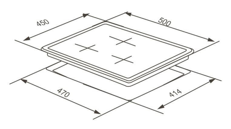 Meferi MGH453BK GLASS POWER
