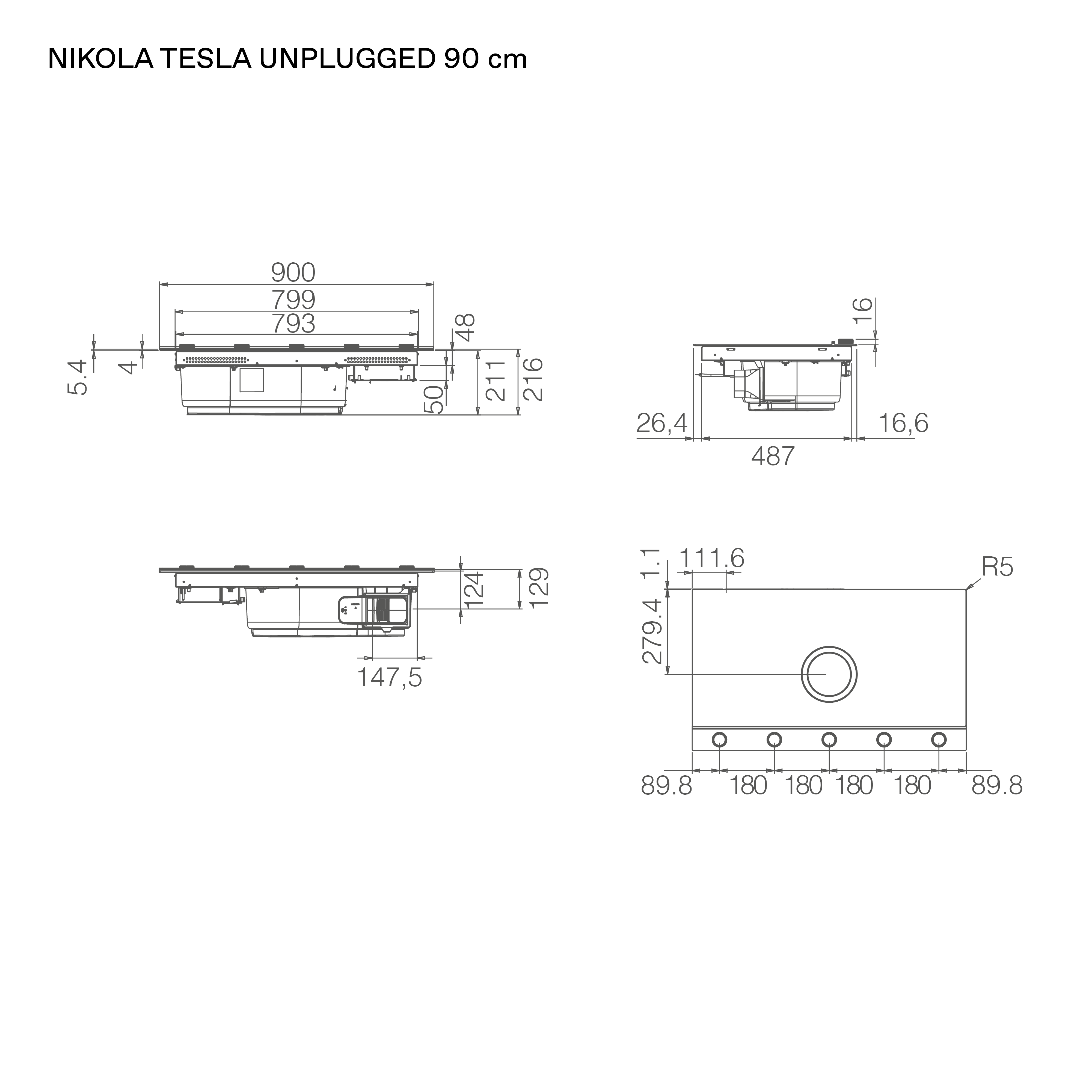 Elica NIKOLATESLA UNPLUGGED RAW BR/A/90 (PRF0213331)