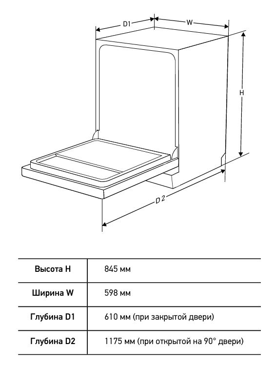 Meferi MDW6062WH FS LIGHT