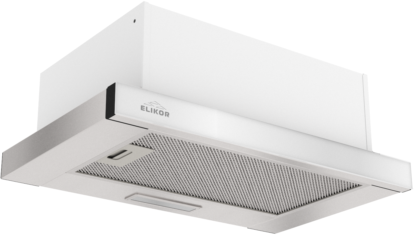 Elikor Интегра GLASS 50Н-630-В2Д (нерж/стекло белое)