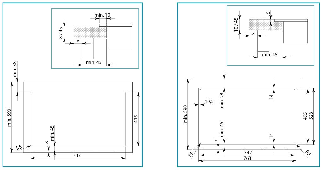 Falmec ZERO EASY 76 MATT