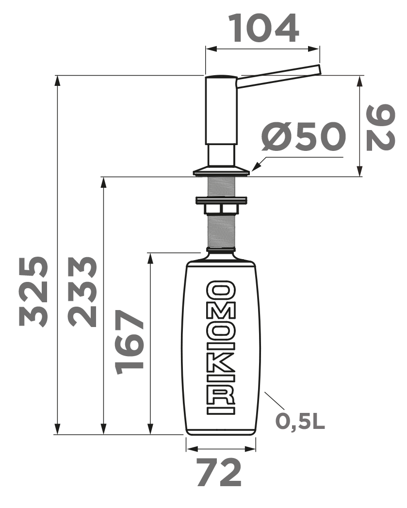Omoikiri OM-02-P-ES латунь/espresso