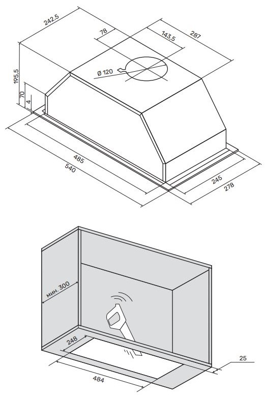 Kuppersberg INPUSH-1 60 BG