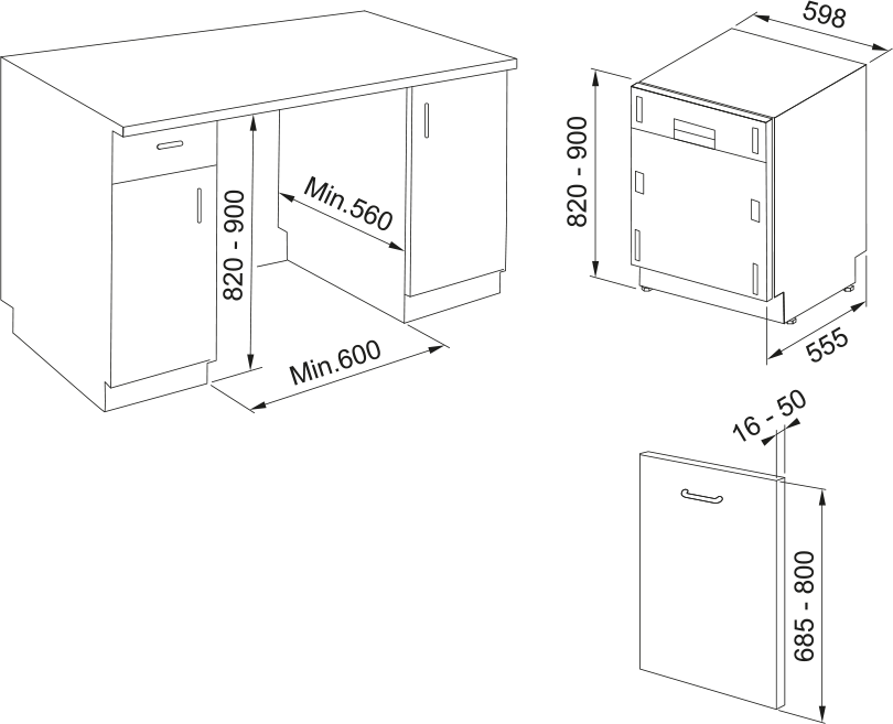 Franke FDW 614 D10P DOS LP B (117.0747.492)