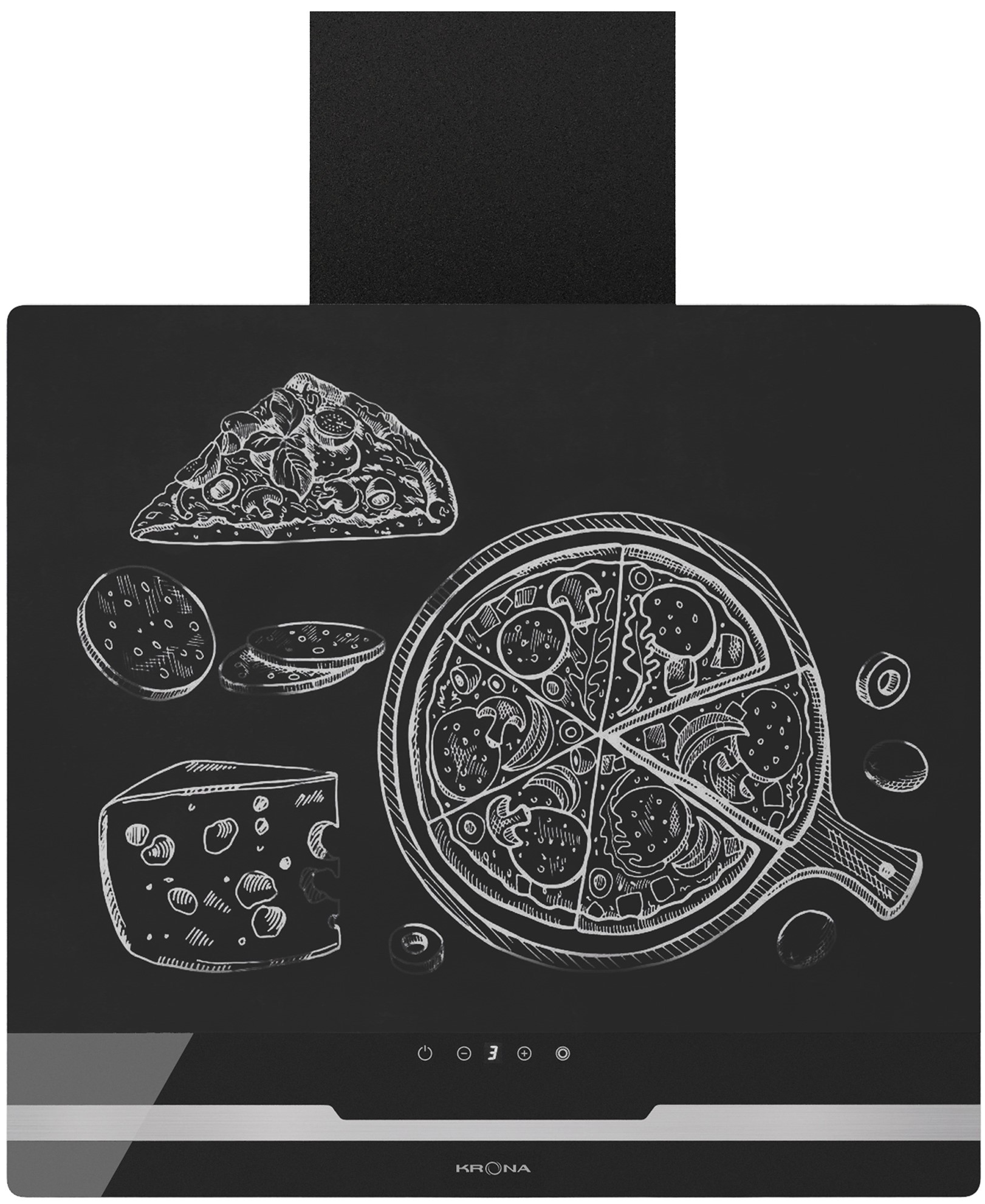 Krona DOMENIKA 600 BLACK/INOX S