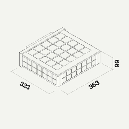 Falmec фильтр уголь-цеолитовый для режима рециркуляции + корпус (KACL.930)