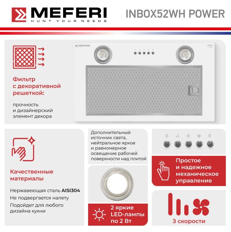 Meferi INBOX52WH POWER