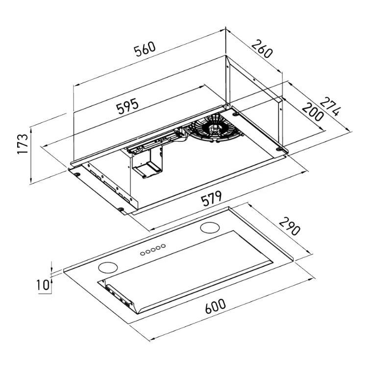 Meferi INBOX60BK LIGHT