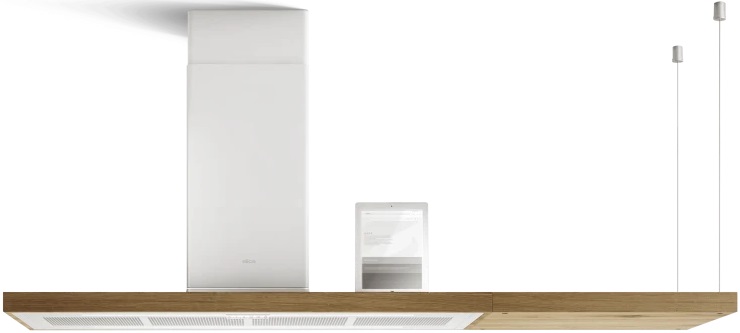 Elica BIO ISLAND WH/A/120X53 ROVERE