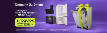 Посудомоечная машина в подарок Zigmund & Shtain_2026