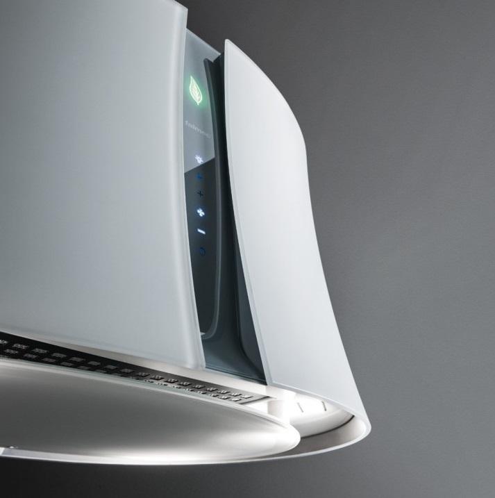 Falmec ZEPHIRO E.ION IS GLASS WHITE