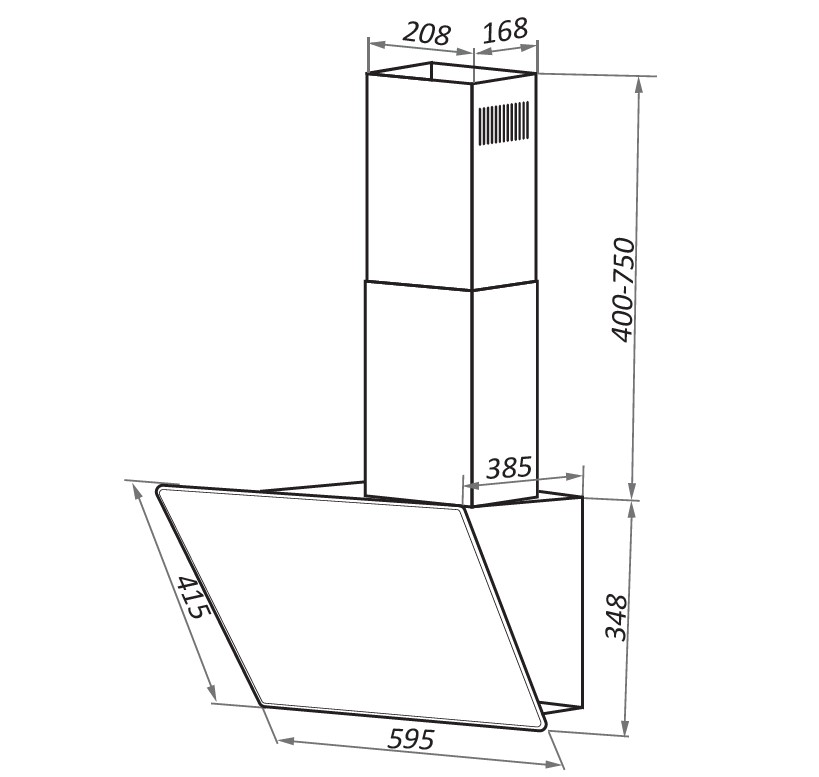 MAUNFELD EAGLE 60 Glass White