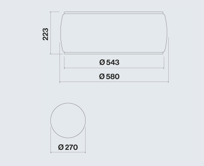 Falmec SOFFIO IS 58 White Satin Glass