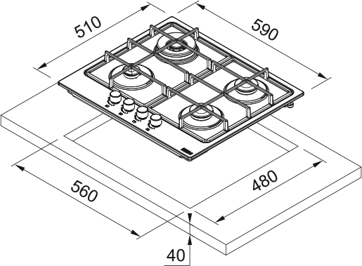 Franke FHSM 604 3G DC XS C (106.0554.391)