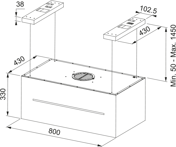Franke FMAS BK EXTRA MATT F80 KL (345.0698.564)