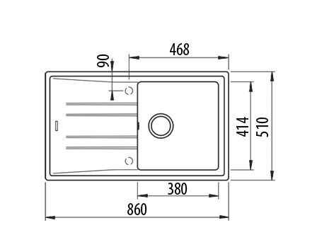 Teka STONE 50 B-TG (115330017)