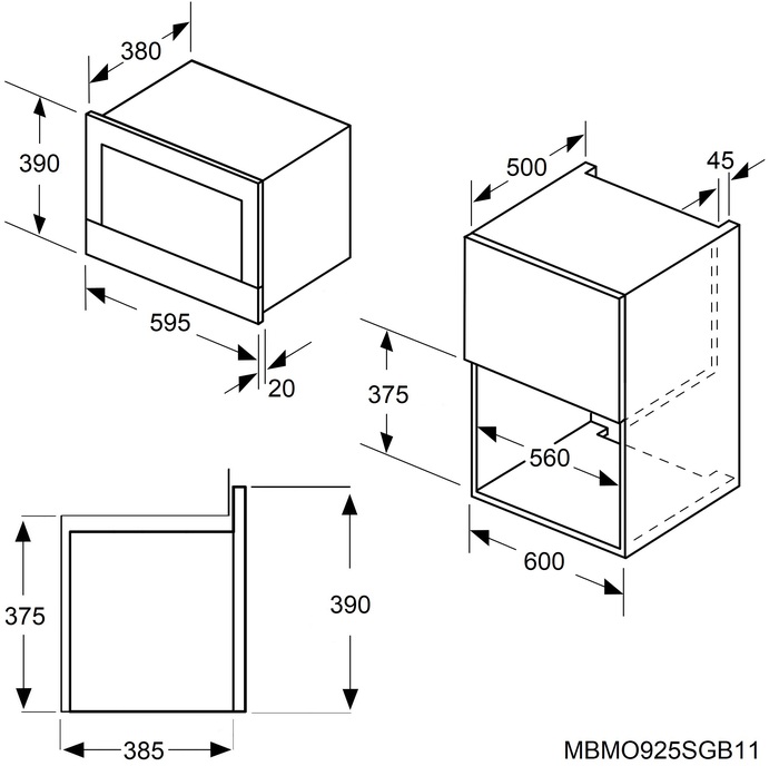 MAUNFELD MBMO925SGW11