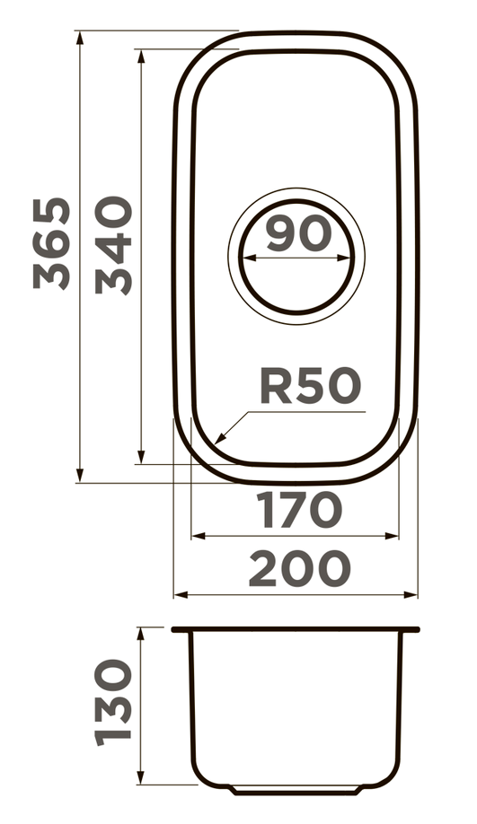 Omoikiri Omi 20-U-IN нерж.сталь/нержавеющая сталь