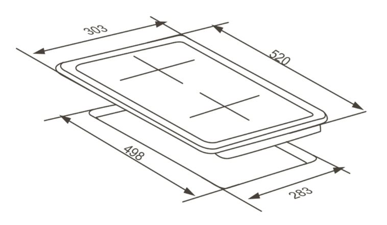 Meferi MGH302BK GLASS LIGHT