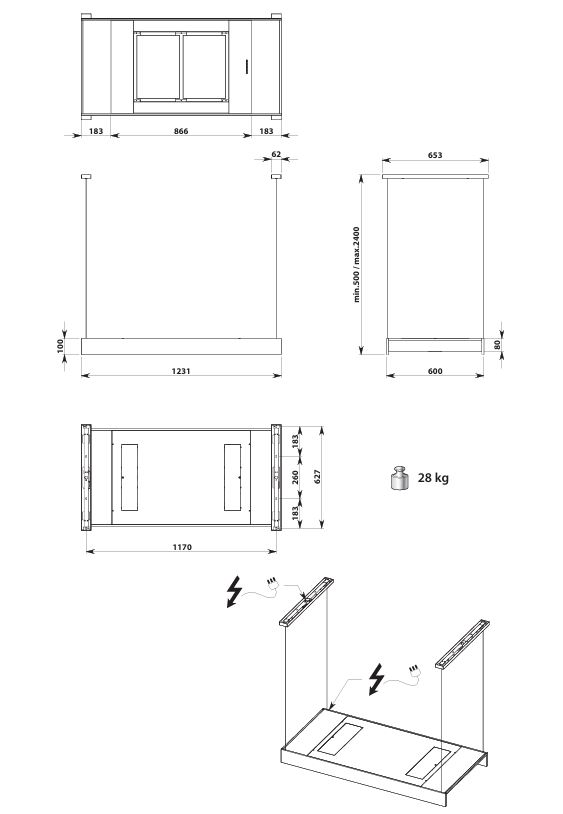 Falmec LIGHT BRONZE 120