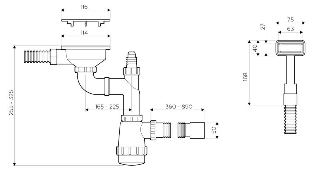 Omoikiri	WK-1C-GB графит