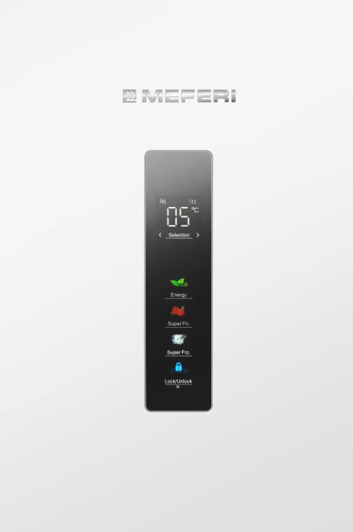 Meferi MFR200WH TOTAL NO FROST COMBI ULTRA