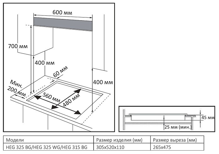 Evelux HEG 325 BG