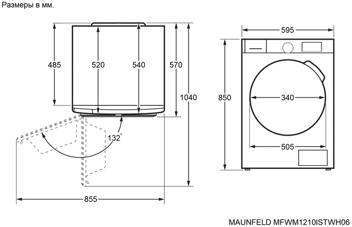 MAUNFELD MFWM1210ISTWH06