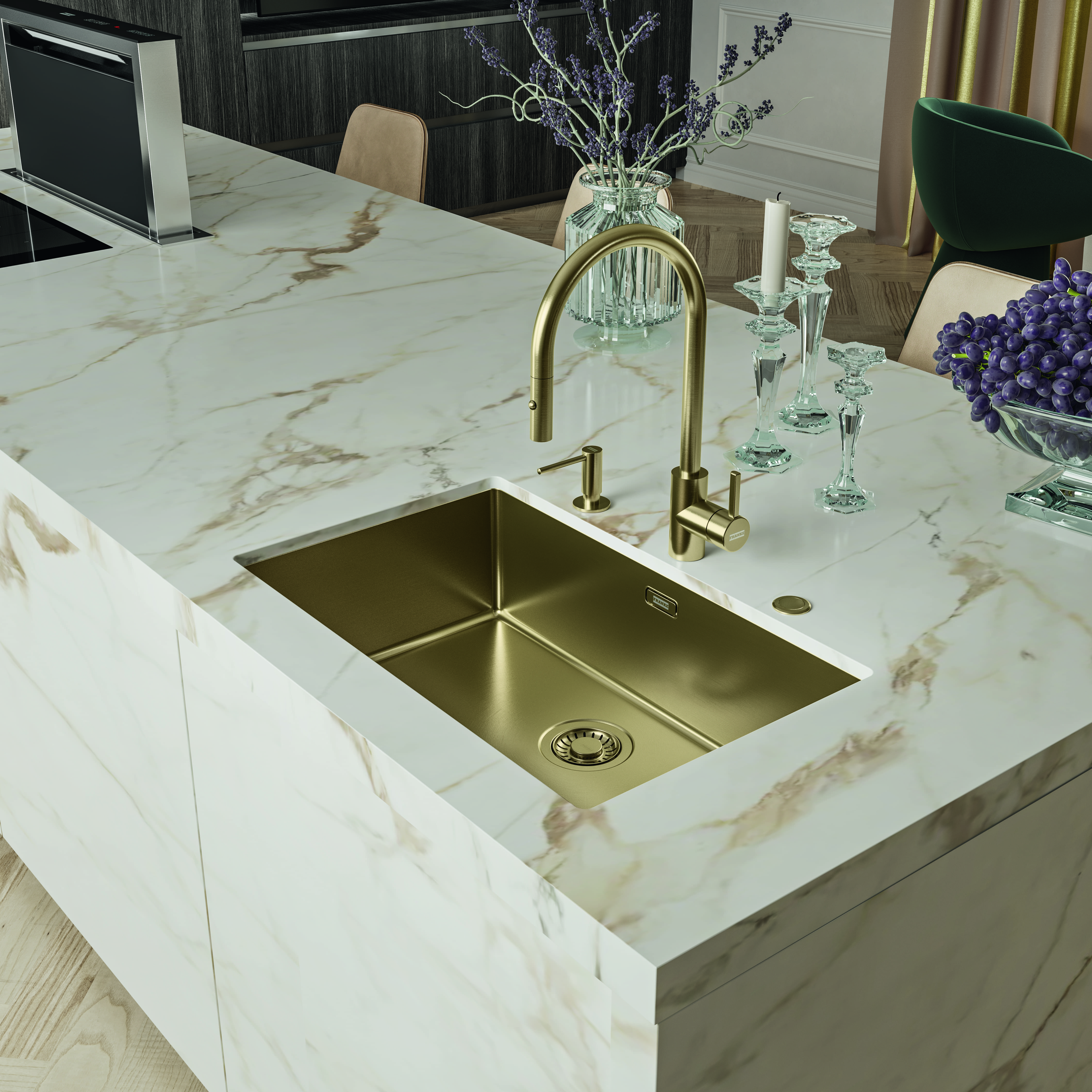 Franke BXM 210/110-68 F-INOX золото вентиль-автомат (127.0662.643)