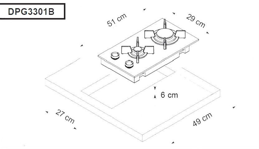 De Dietrich DPG3301B