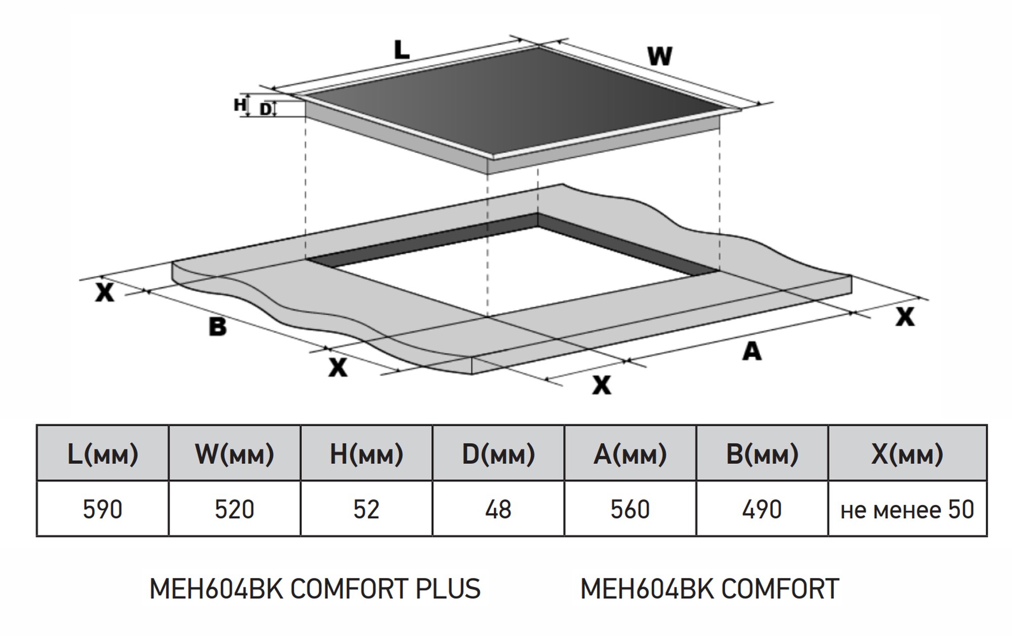Meferi MEH604BK COMFORT