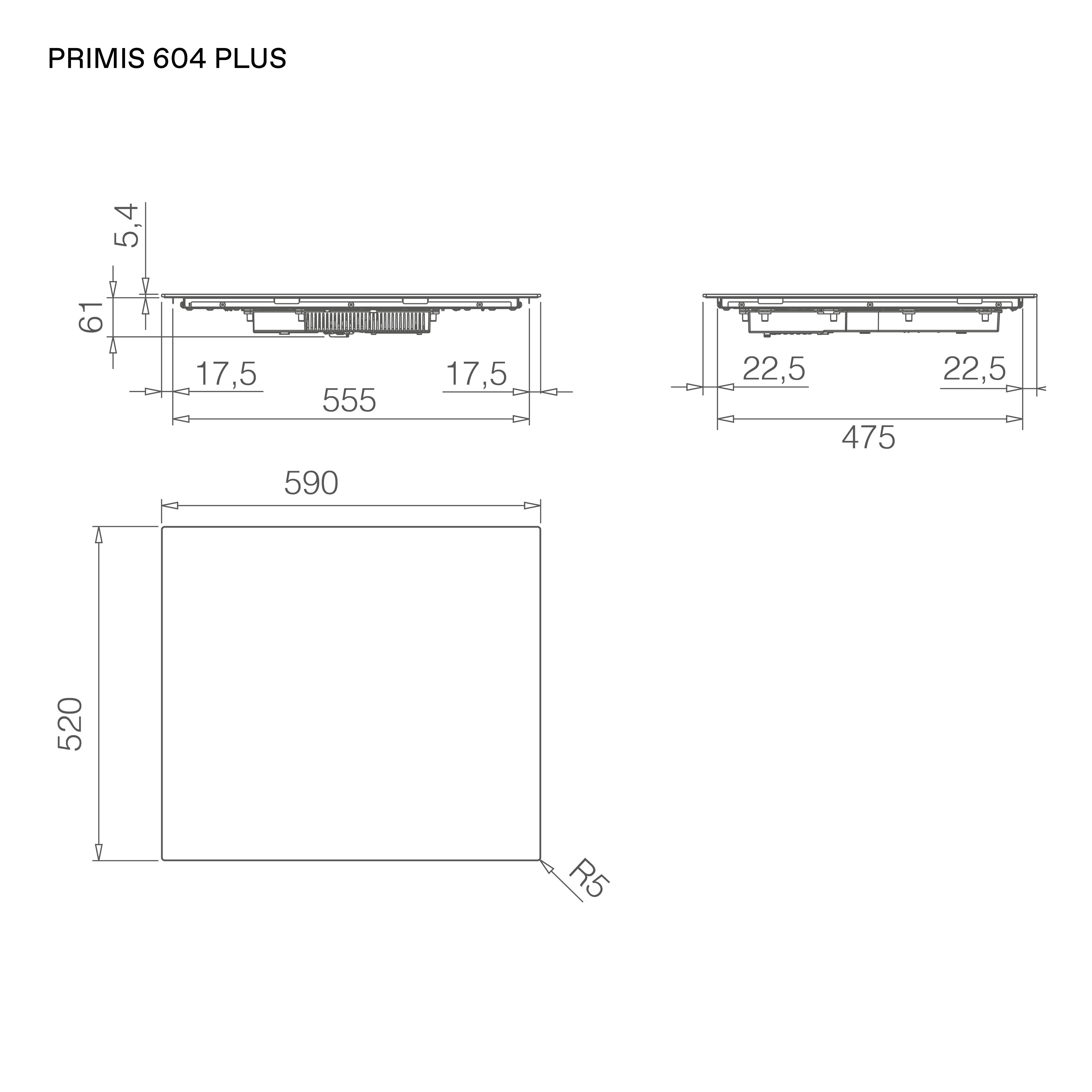Elica PRIMIS 604 PLUS RAW (PRF0210631)