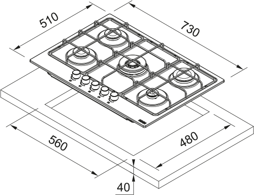Franke FHSM 755 4G DC XS C (106.0554.394)