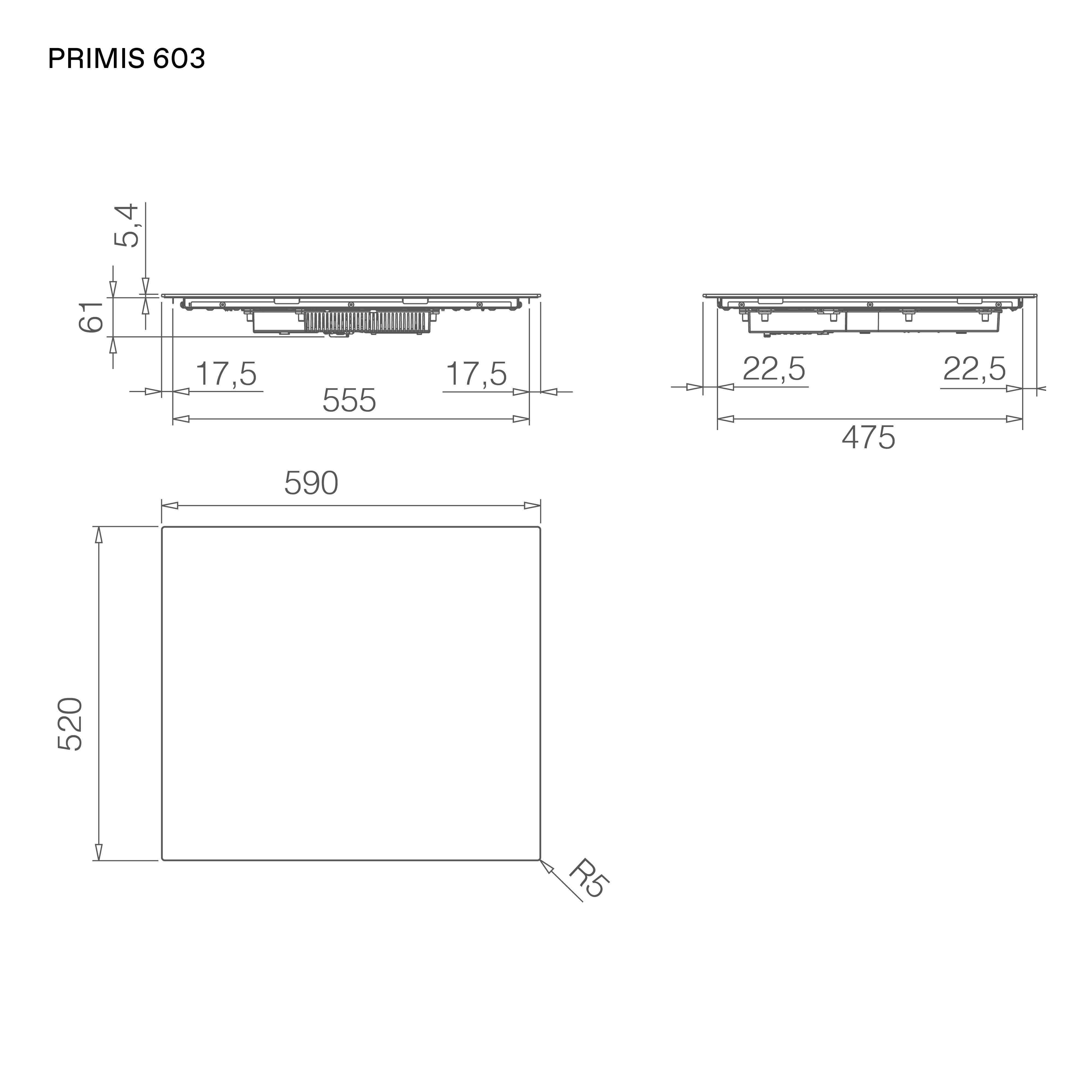 Elica PRIMIS 603 RAW (PRF0210630)