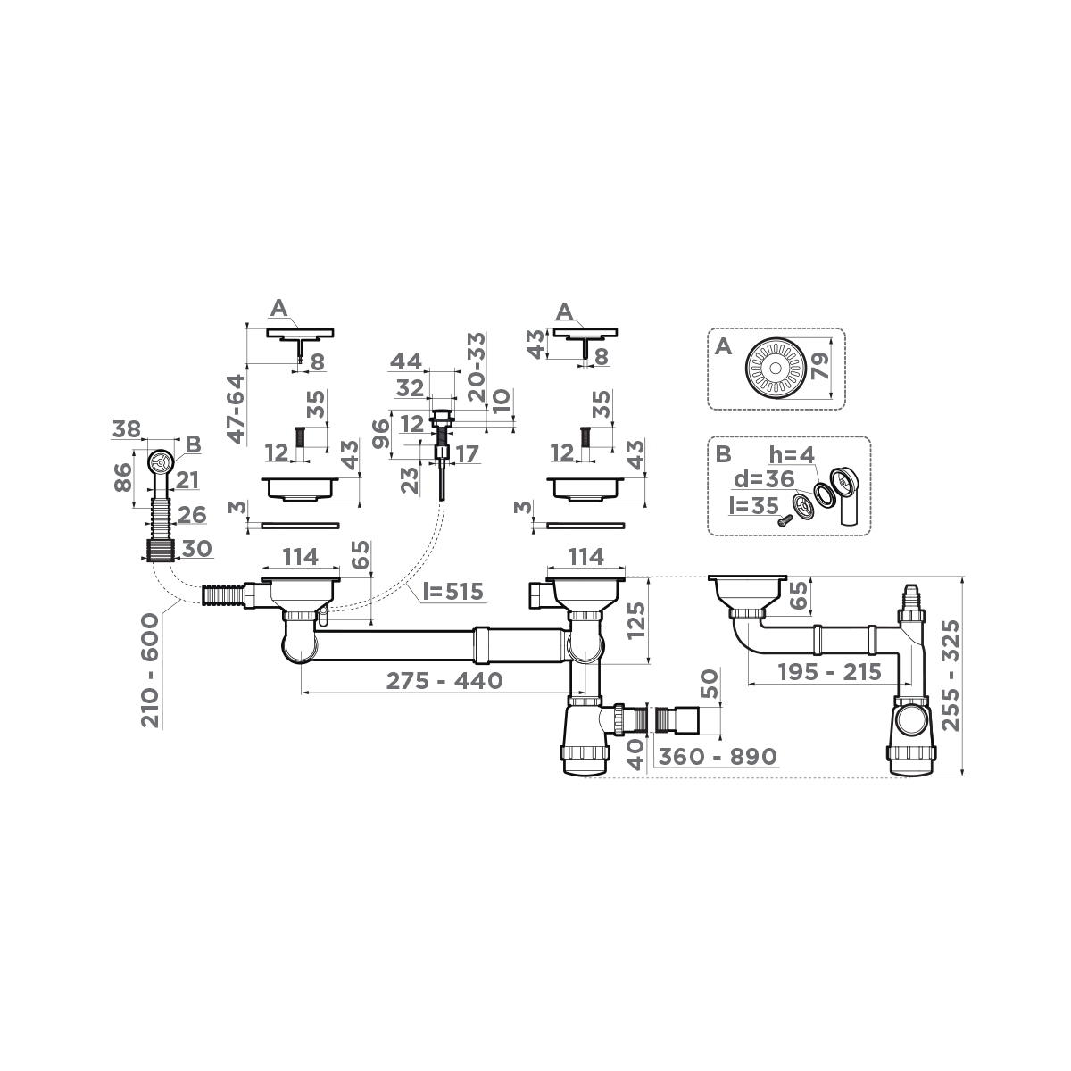 Omoikiri WK-1,5CL-R-A-AB022