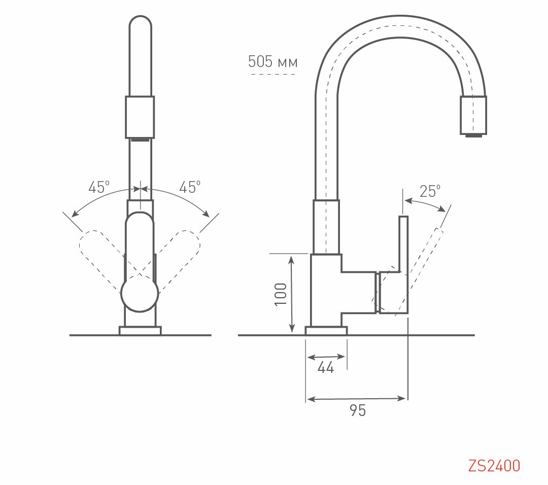Zigmund & Shtain 2400W ZS НЕРЖ.ПОЛИР